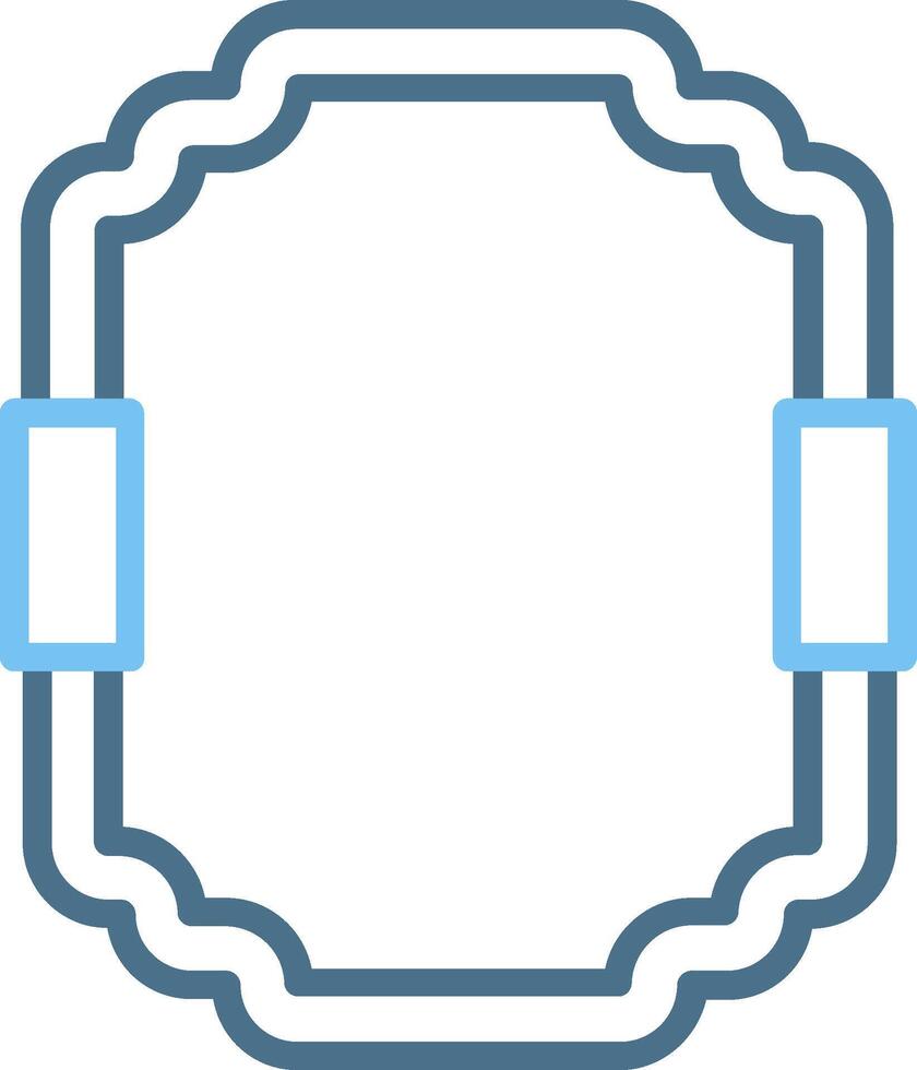 Frame Line Two Colour Icon Design vector