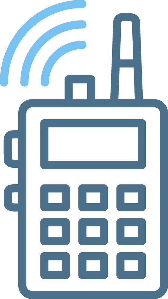 Communication Line Two Colour Icon Design vector