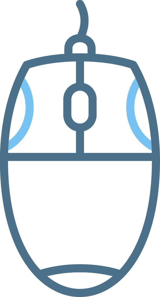 Mouse Line Two Colour Icon Design vector