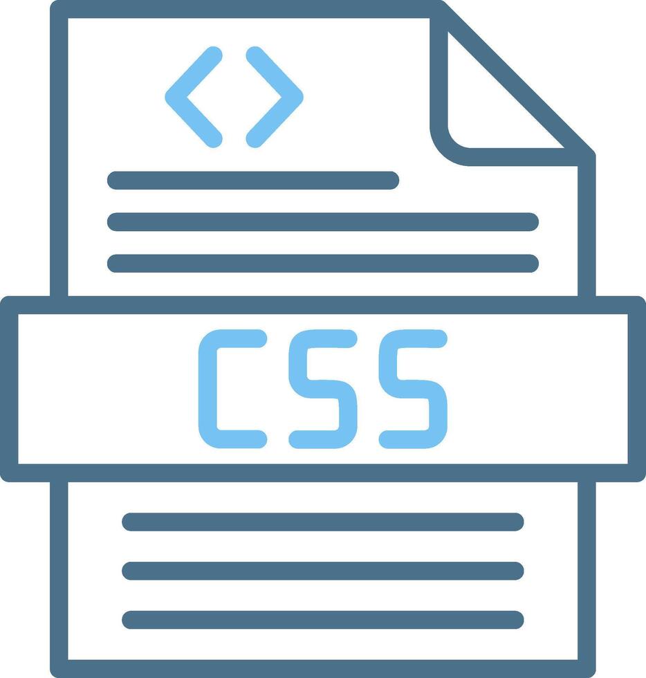 Css Line Two Colour Icon Design vector