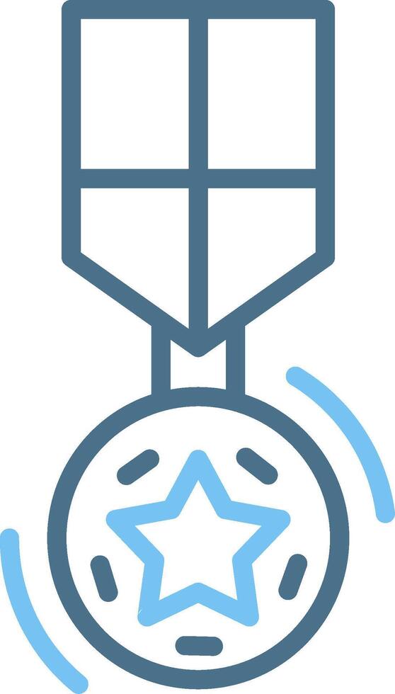 Honor Line Two Colour Icon Design vector