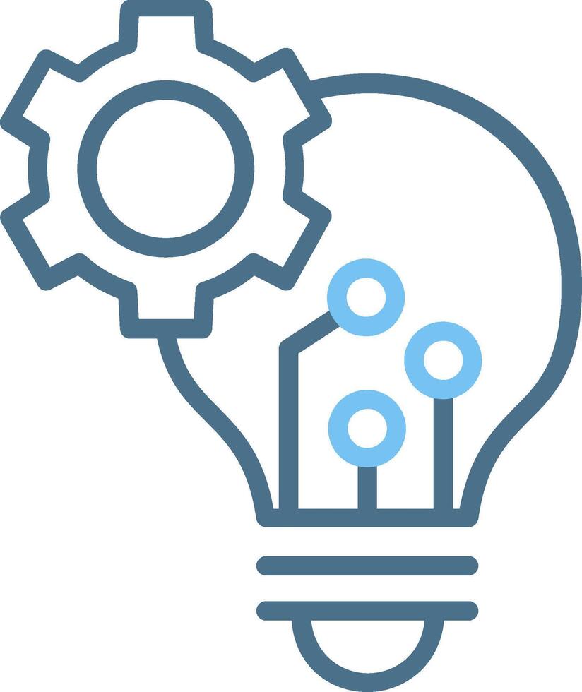 Innovation Line Two Colour Icon Design vector