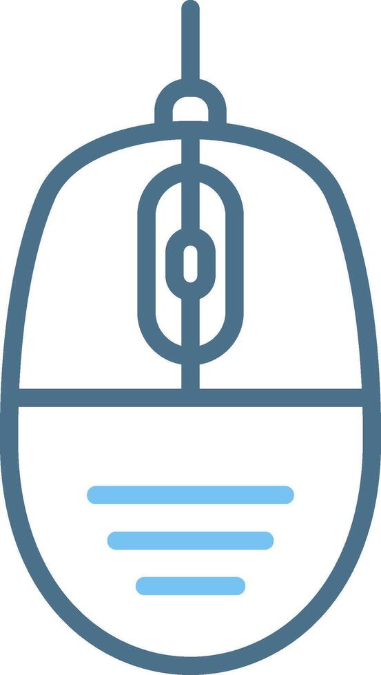 Computer Mouse Line Two Colour Icon Design vector