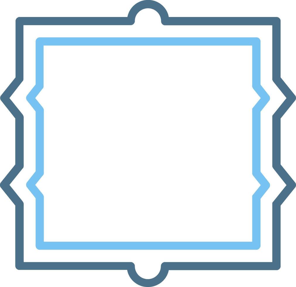 Frame Line Two Colour Icon Design vector