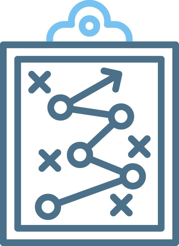Marketing Strategy Line Two Colour Icon Design vector