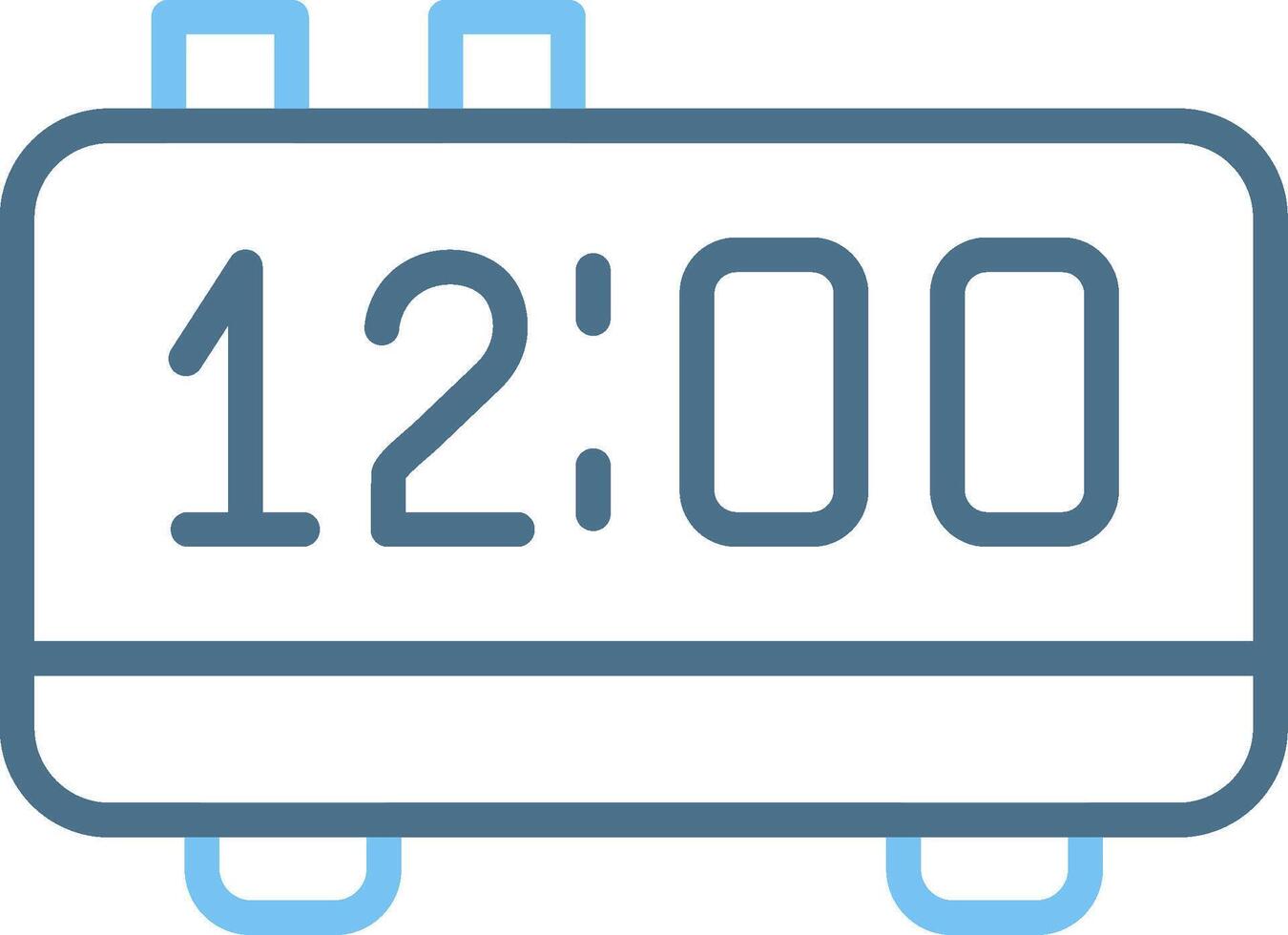 Midnight Line Two Colour Icon Design vector