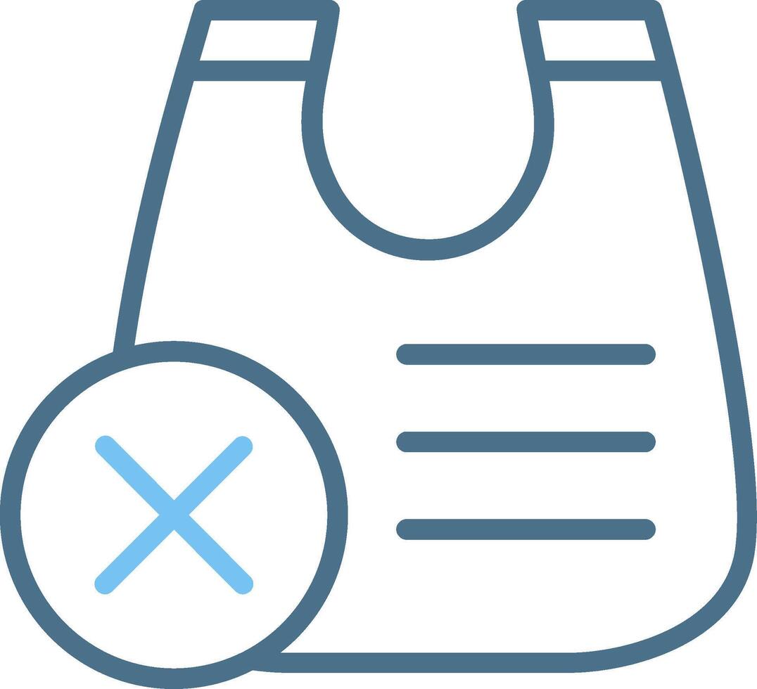 Shopper Line Two Colour Icon Design vector