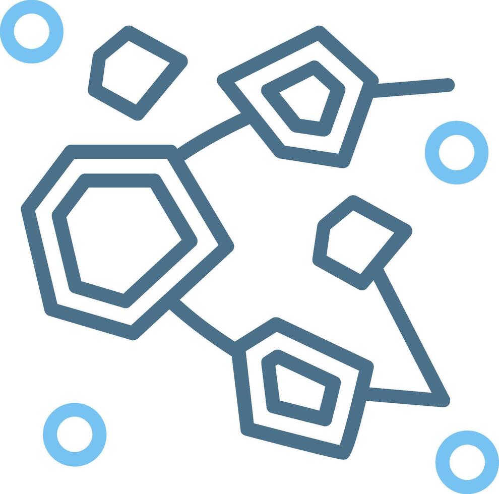 Asteroid Belt Line Two Colour Icon Design vector