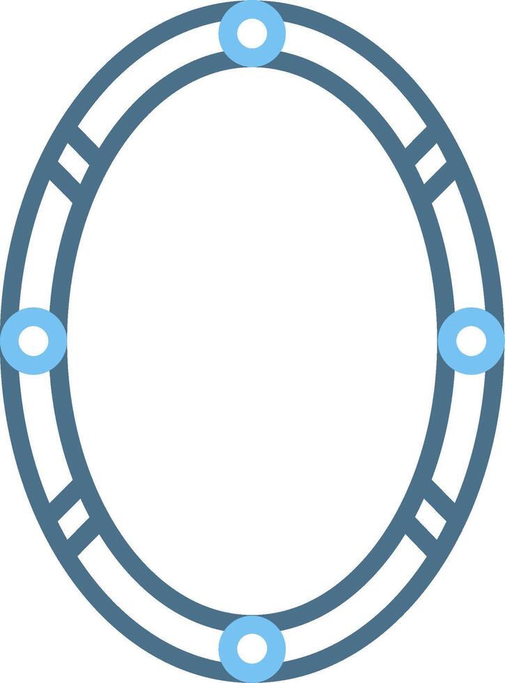 Frame Line Two Colour Icon Design vector