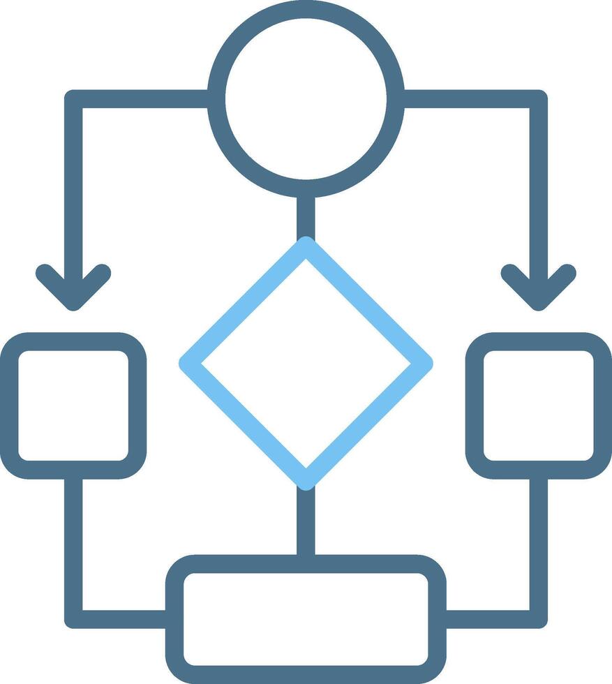 Data Flow Line Two Colour Icon Design vector