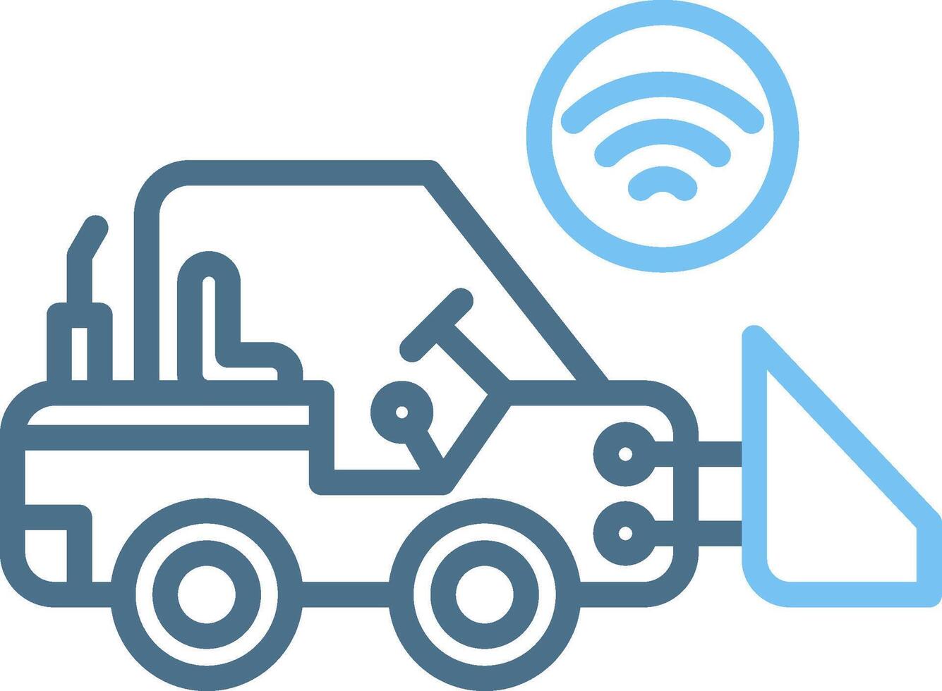 Loader Line Two Colour Icon Design vector