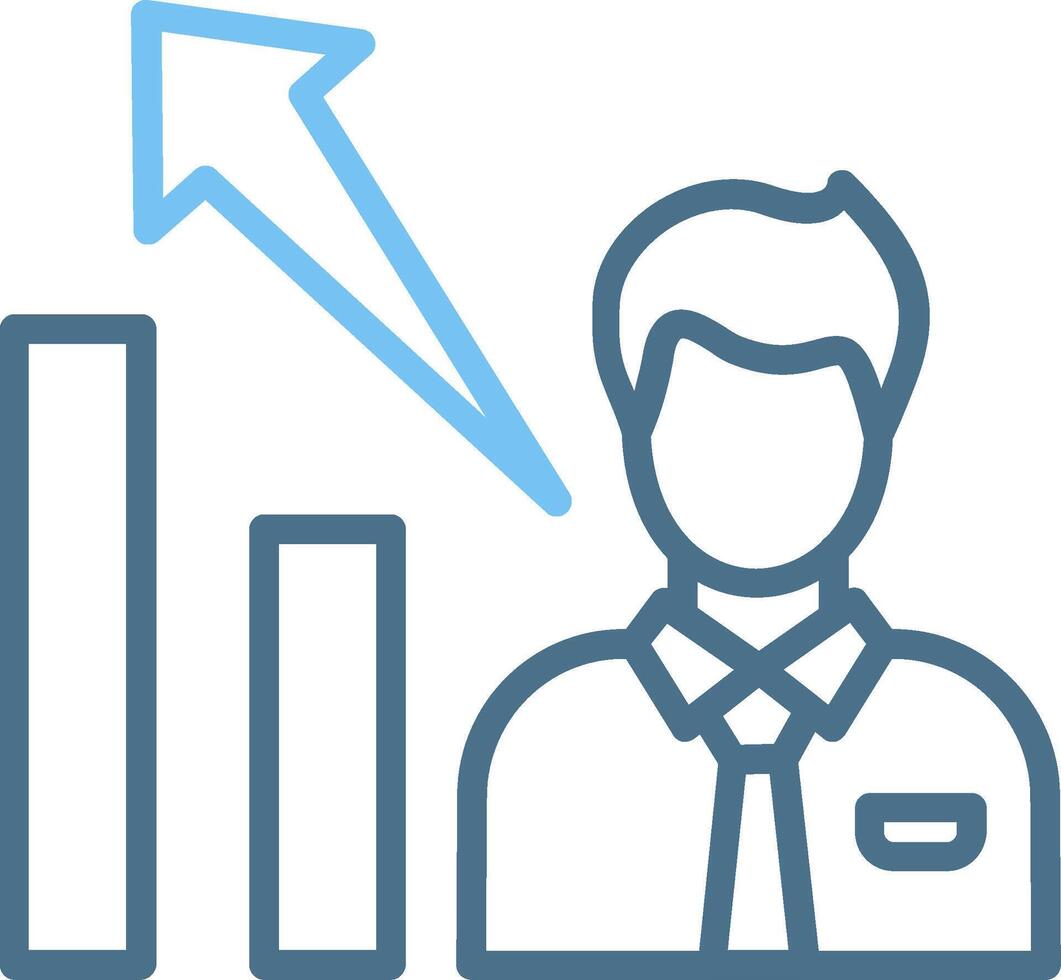 Promotion Line Two Colour Icon Design vector