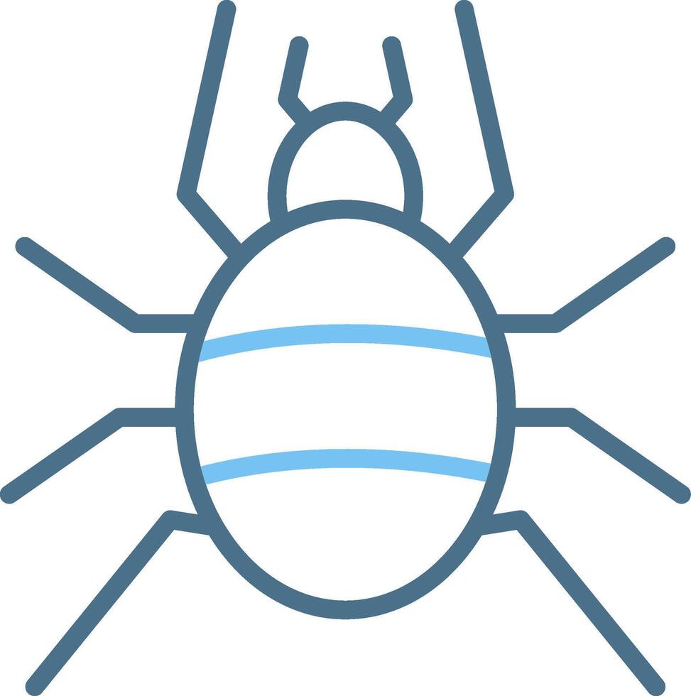 Tarantula Line Two Colour Icon Design vector