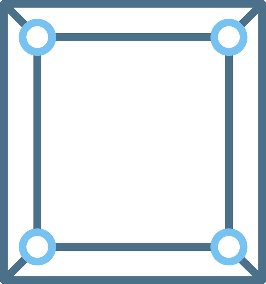 Frame Line Two Colour Icon Design vector