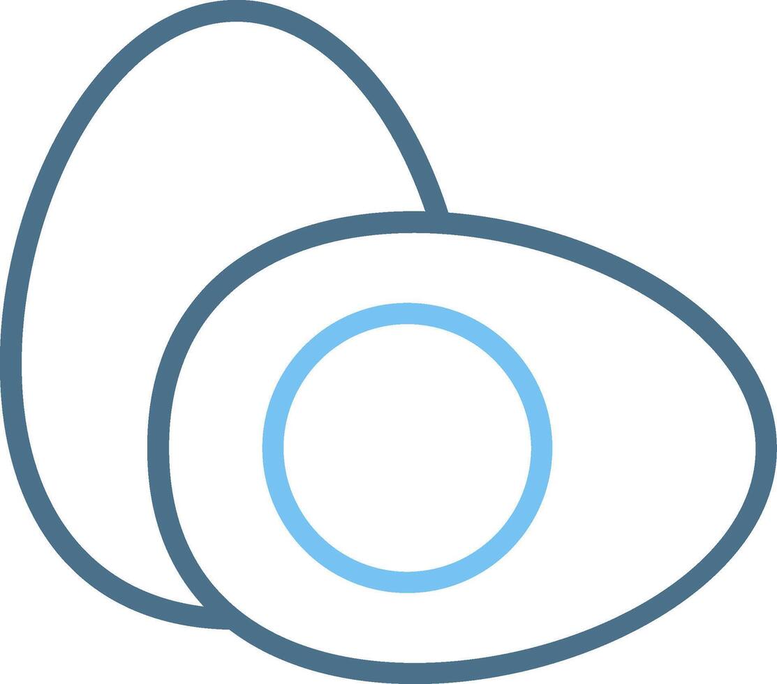Eggs Line Two Colour Icon Design vector