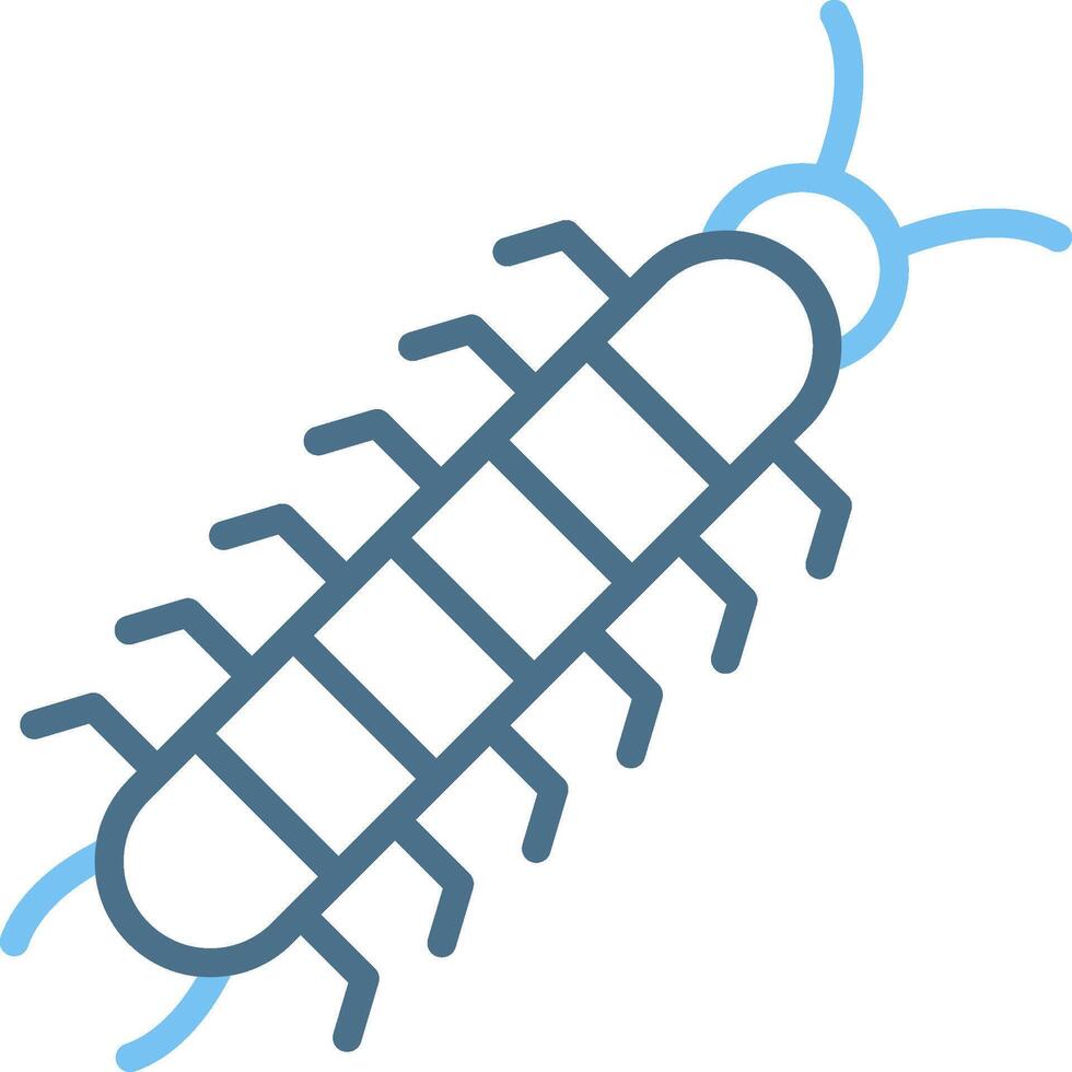 Centipede Line Two Colour Icon Design vector