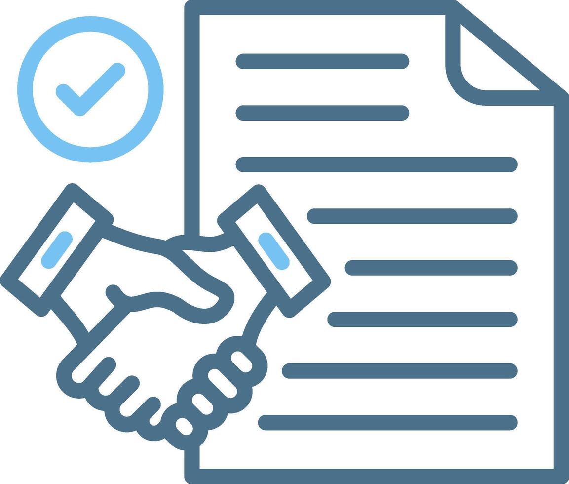 Paper Line Two Colour Icon Design vector