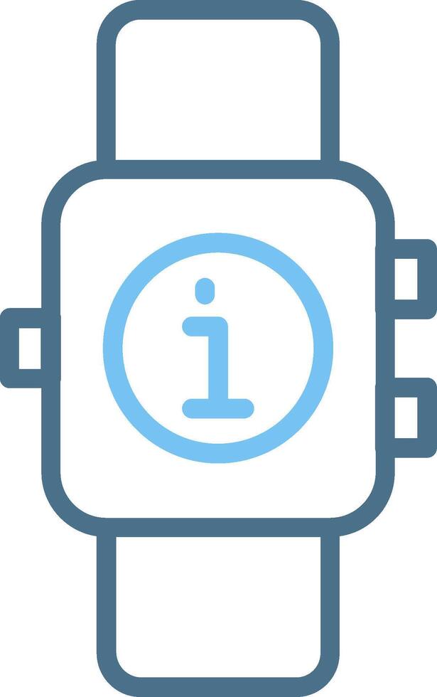Smartwatch Line Two Colour Icon Design vector