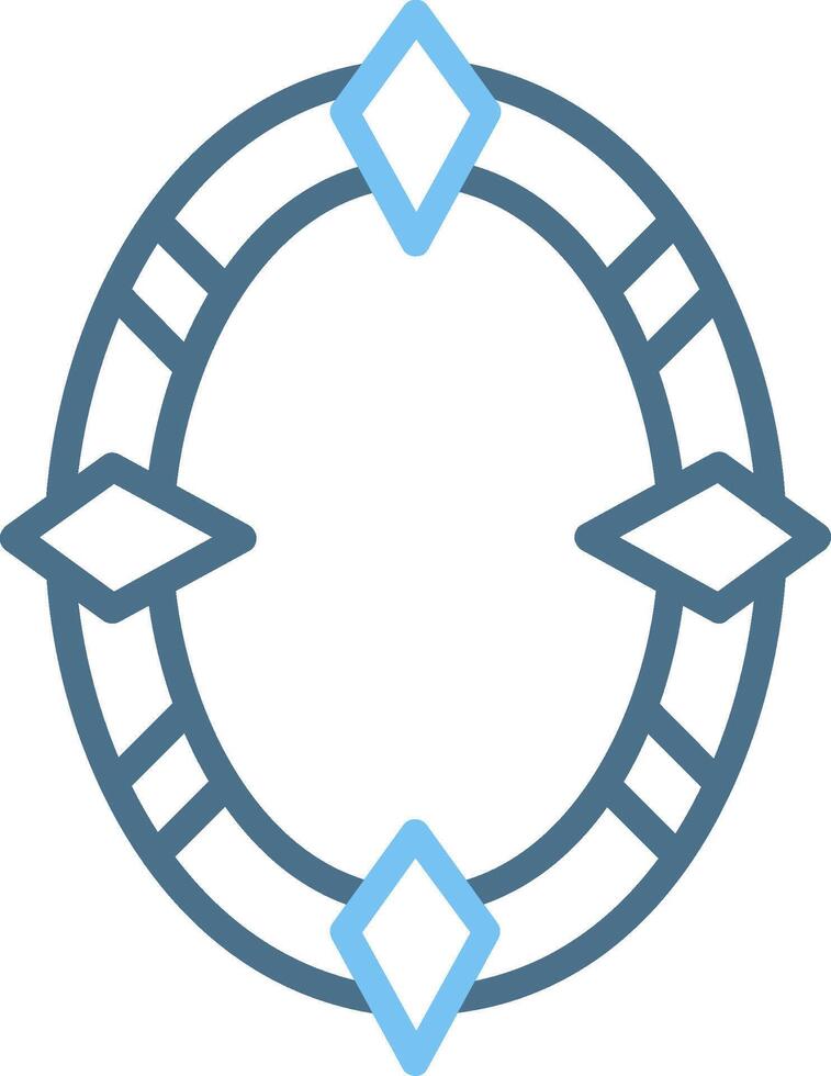 Frame Line Two Colour Icon Design vector
