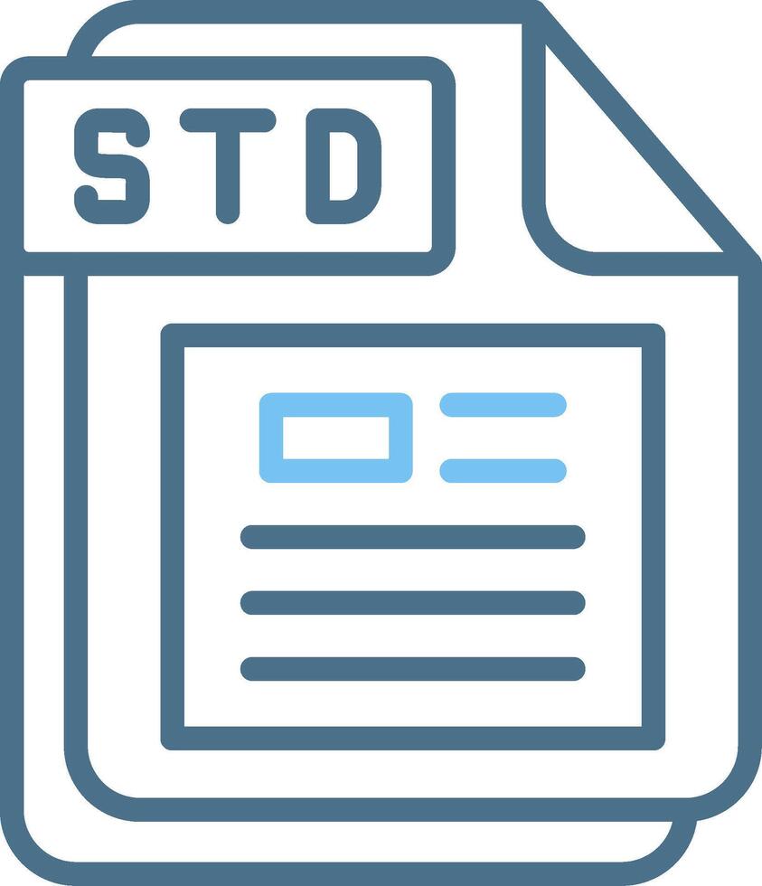 std línea dos color icono diseño vector