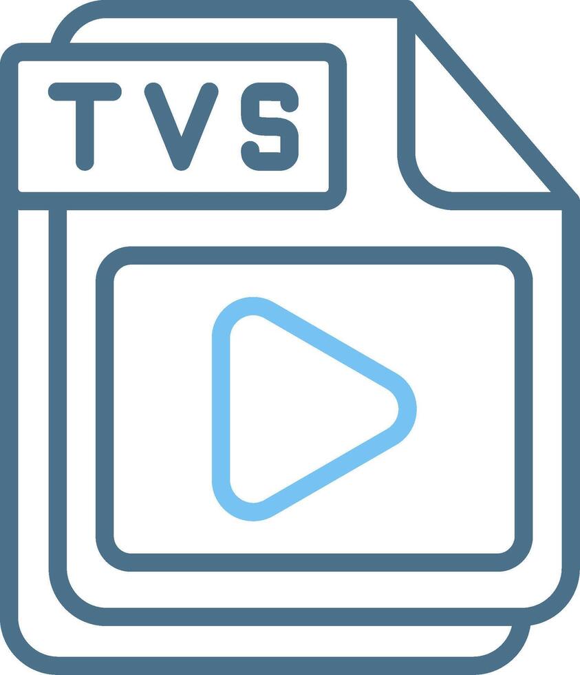 TVS Line Two Colour Icon Design vector