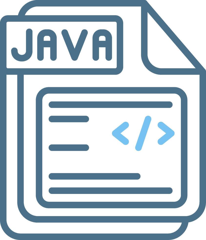 JAVA Line Two Colour Icon Design 52415938 Vector Art at Vecteezy