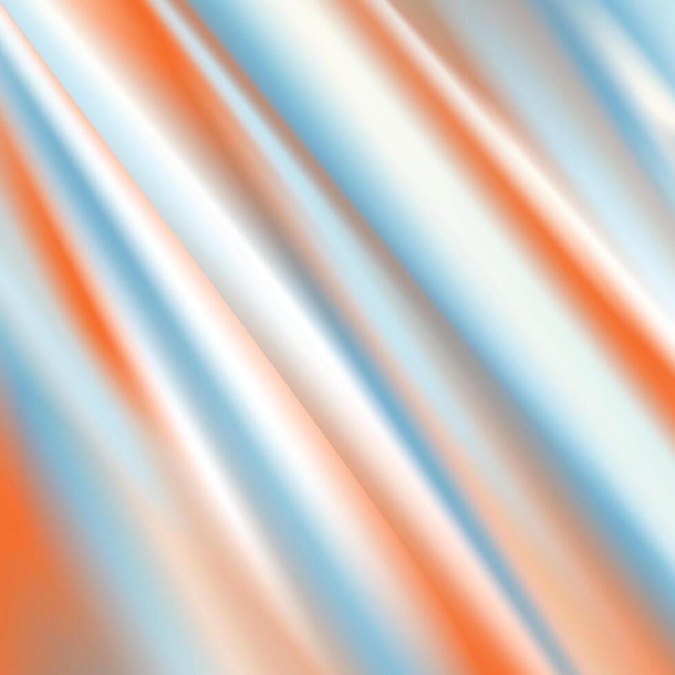 An orange and blue background with a white stripe vector