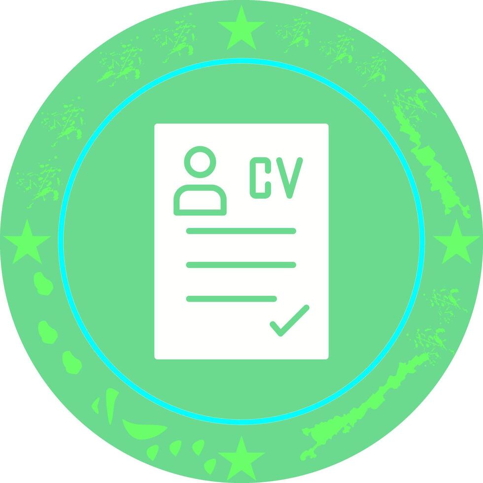 CV Icon Design vector