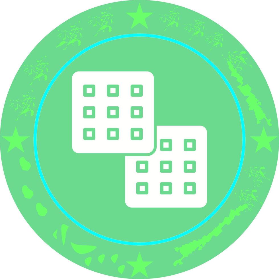Waffle Icon Design vector