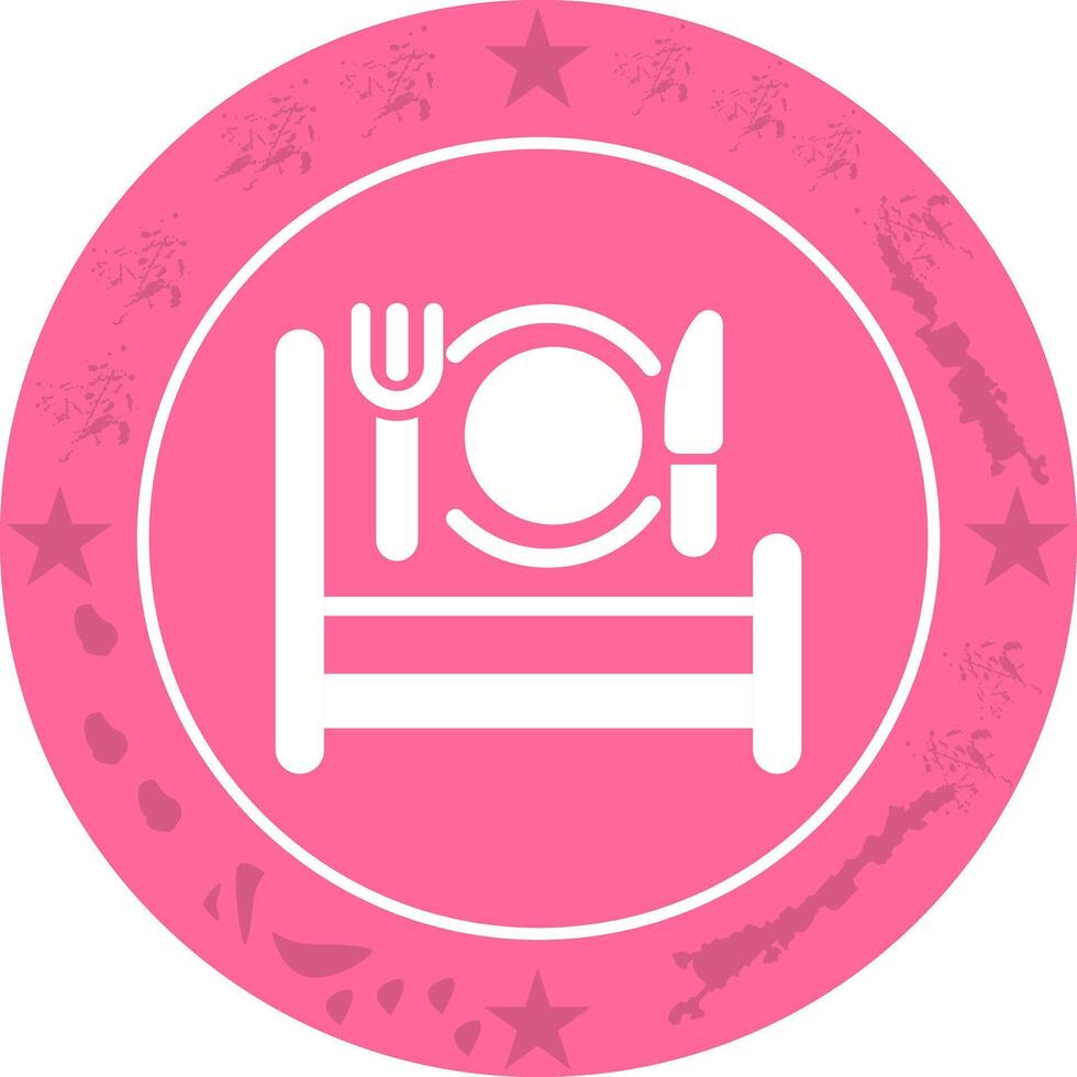 Breakfast in Bed Icon Design vector