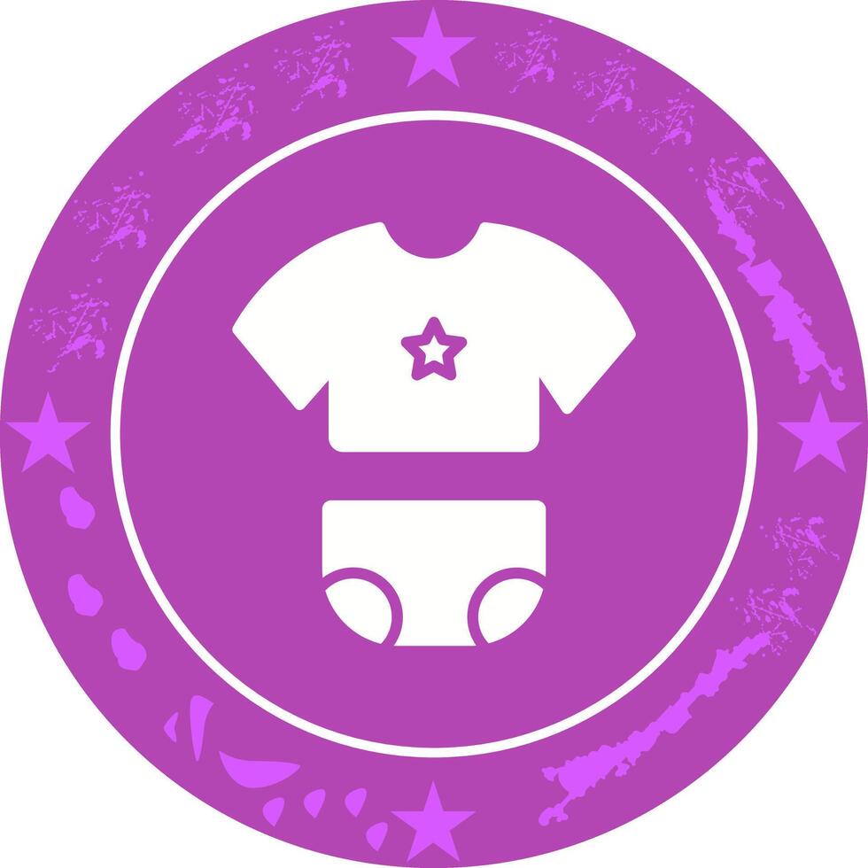 Baby Clothes Icon Design vector