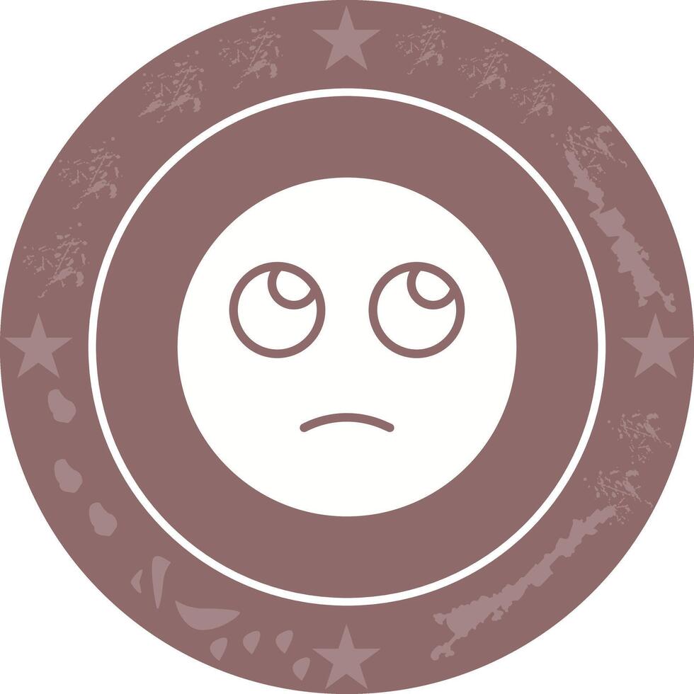Face with Rolling Eyes Icon Design vector