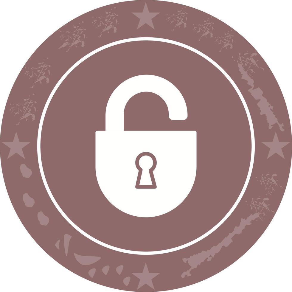 Open Lock Icon Design vector