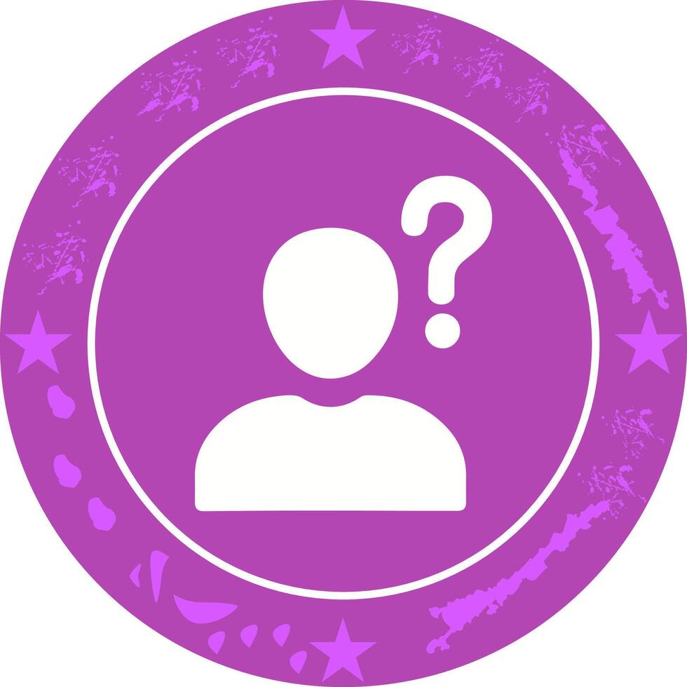 Confused Person Icon Design vector