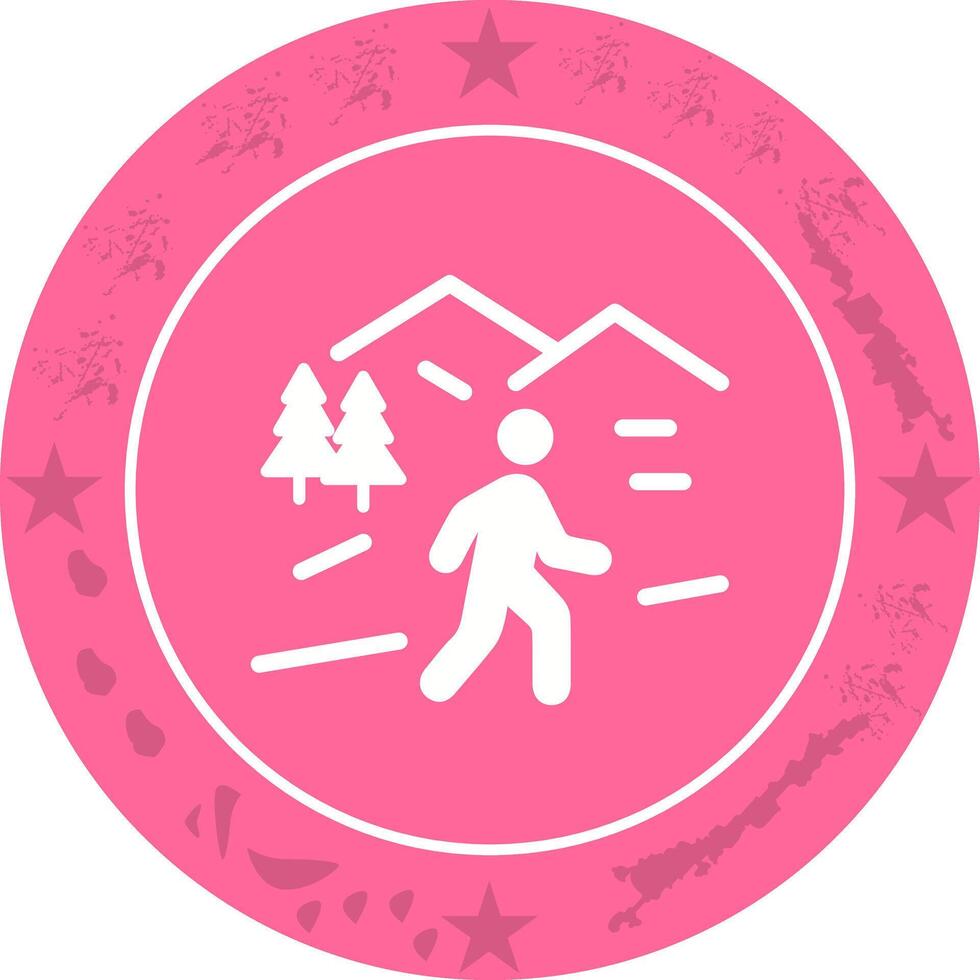 Nature Walk Icon Design vector