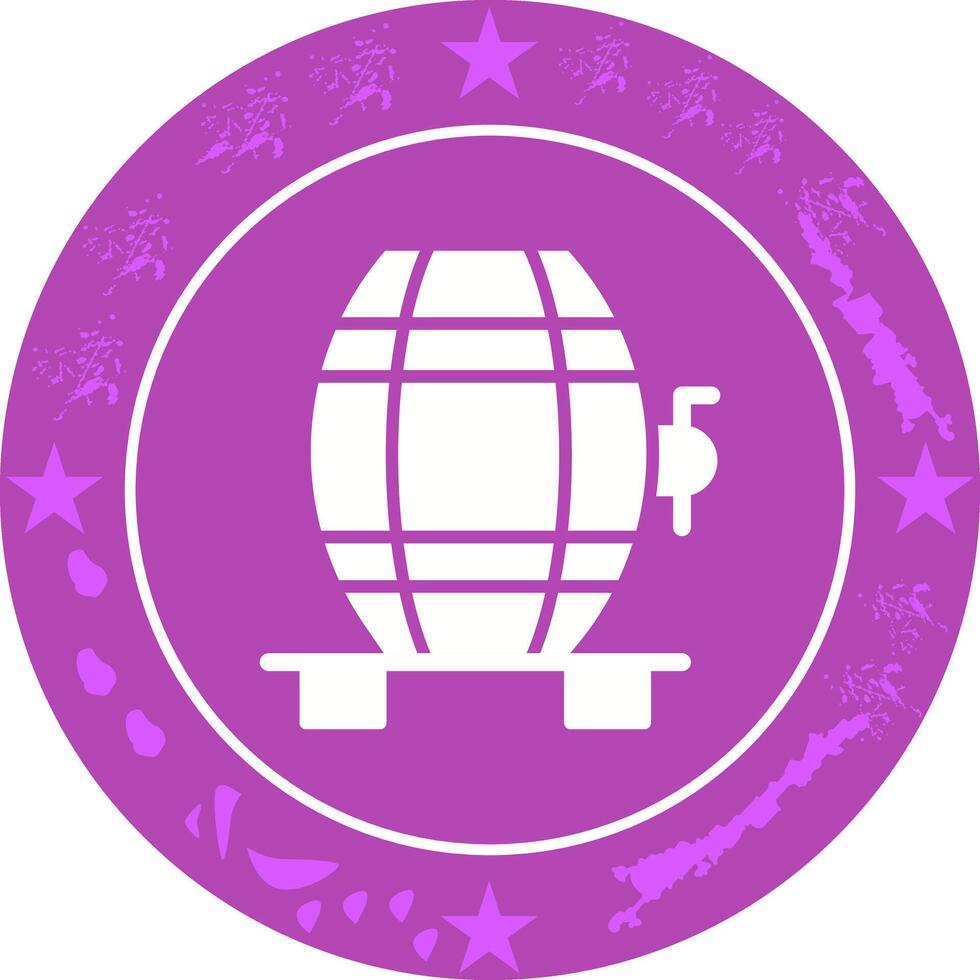 Wine Cask Icon Design vector