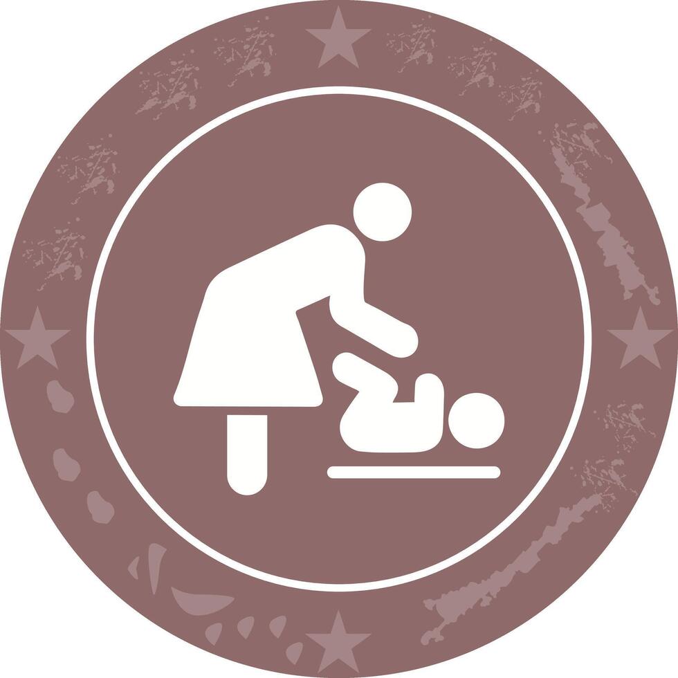 Changing Table Icon Design vector