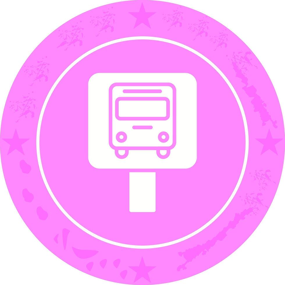 Bus Stop Icon Design vector