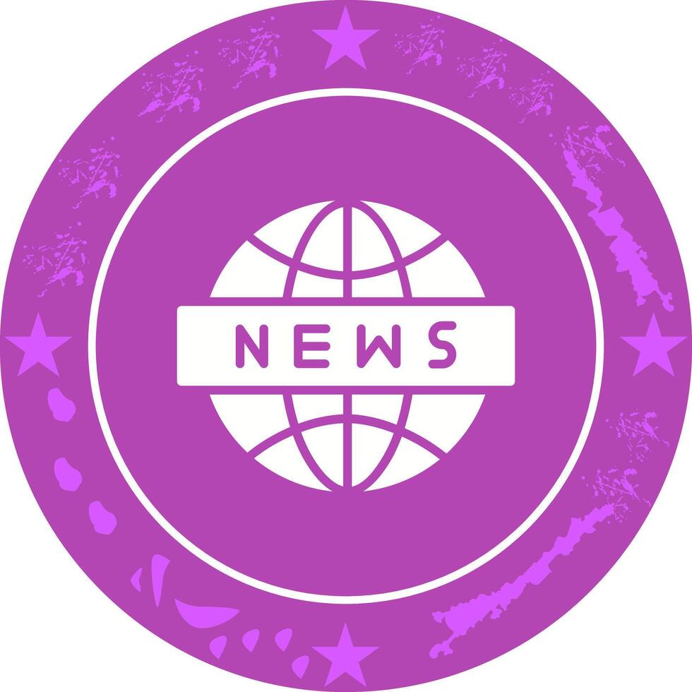 News Globe Icon Design vector