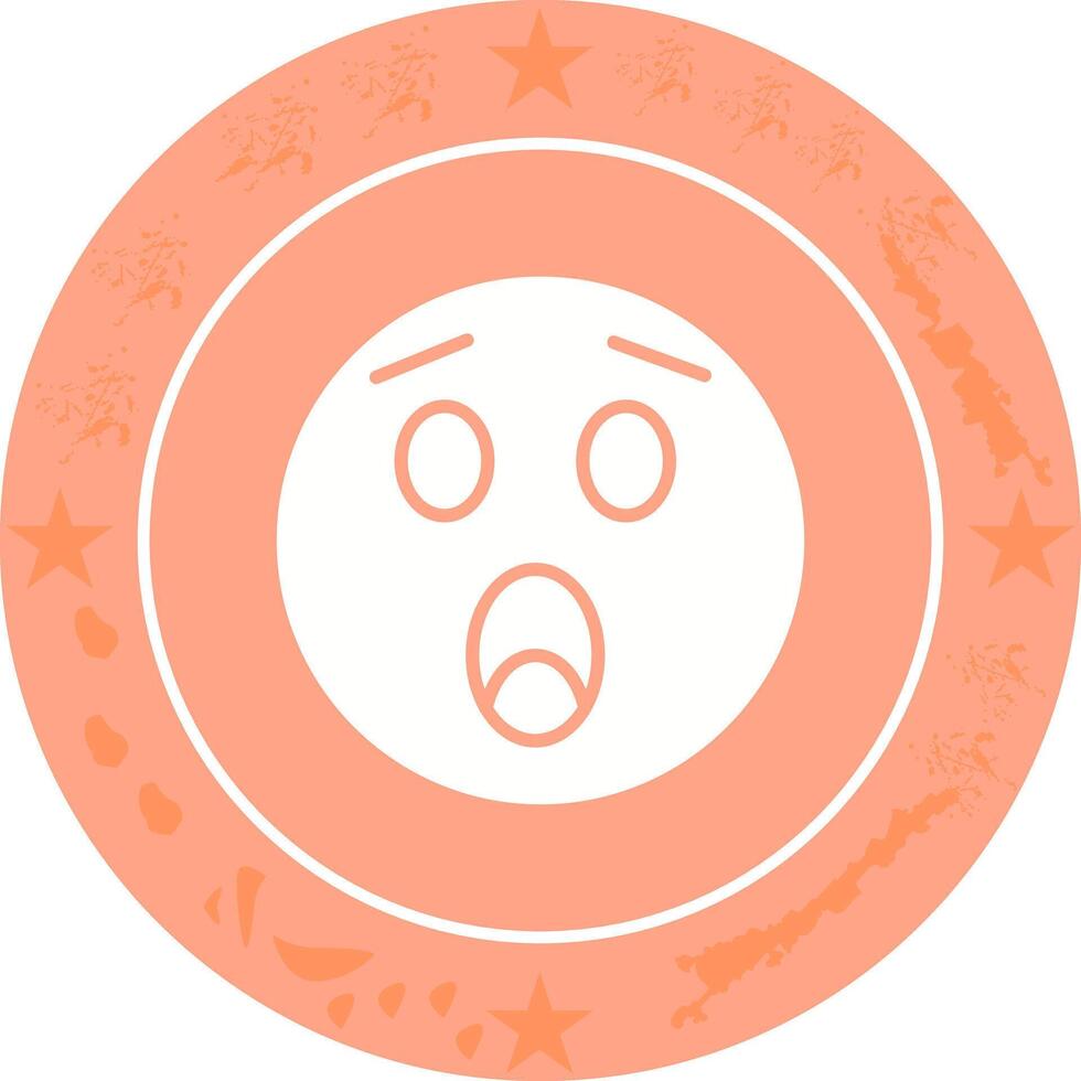 Astonished Face Icon Design vector