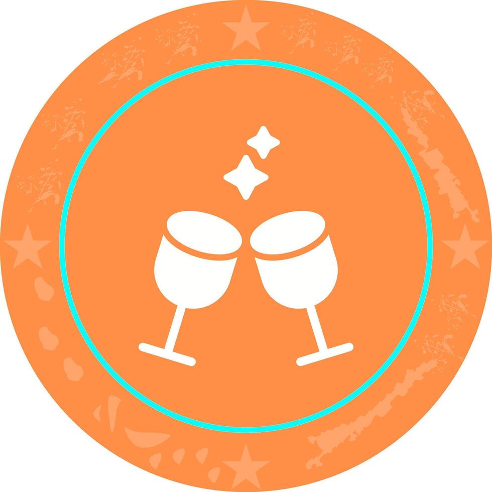 Wine Glasses Icon Design vector