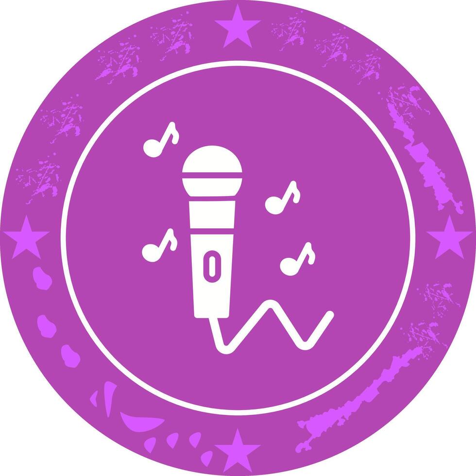 Karaoke Icon Design vector