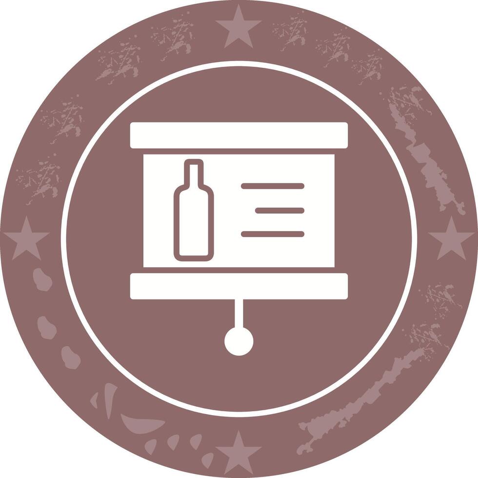 Wine Presentation Icon Design vector