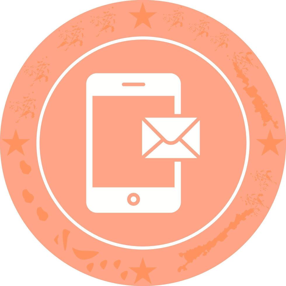 Mobile E-mail Icon Design vector