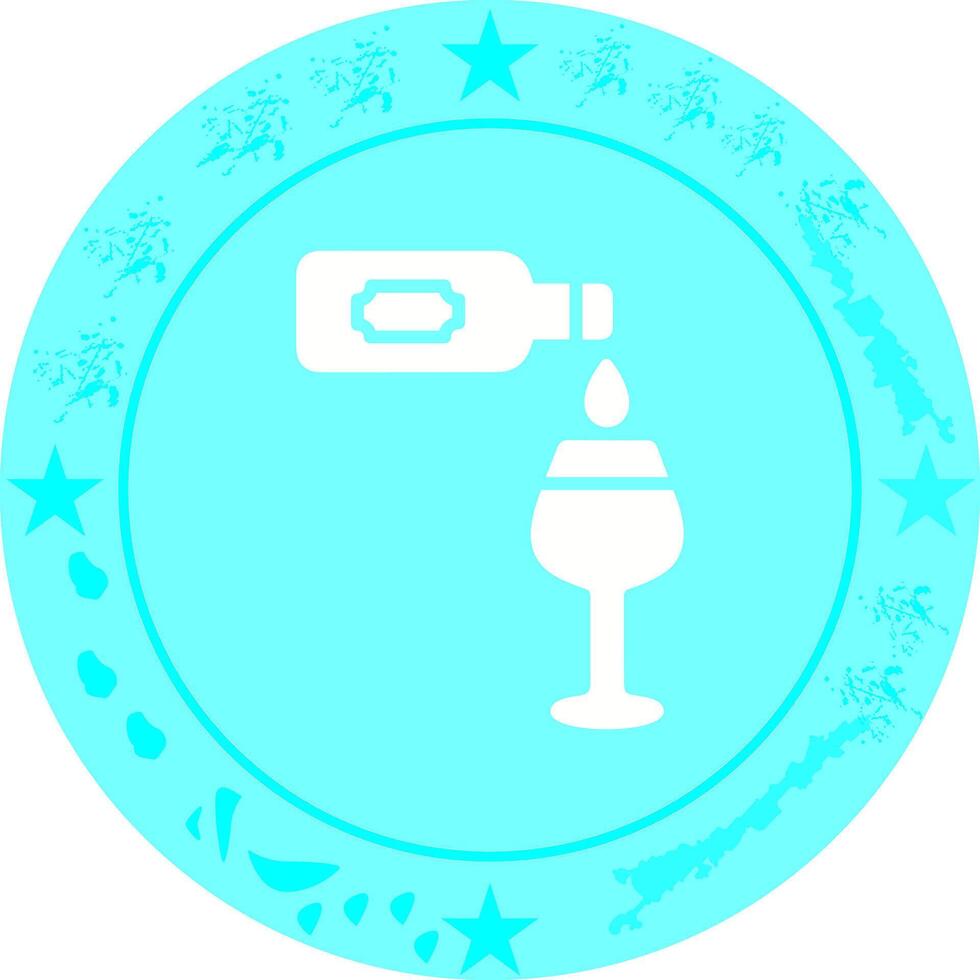 Wine Poured Icon Design vector