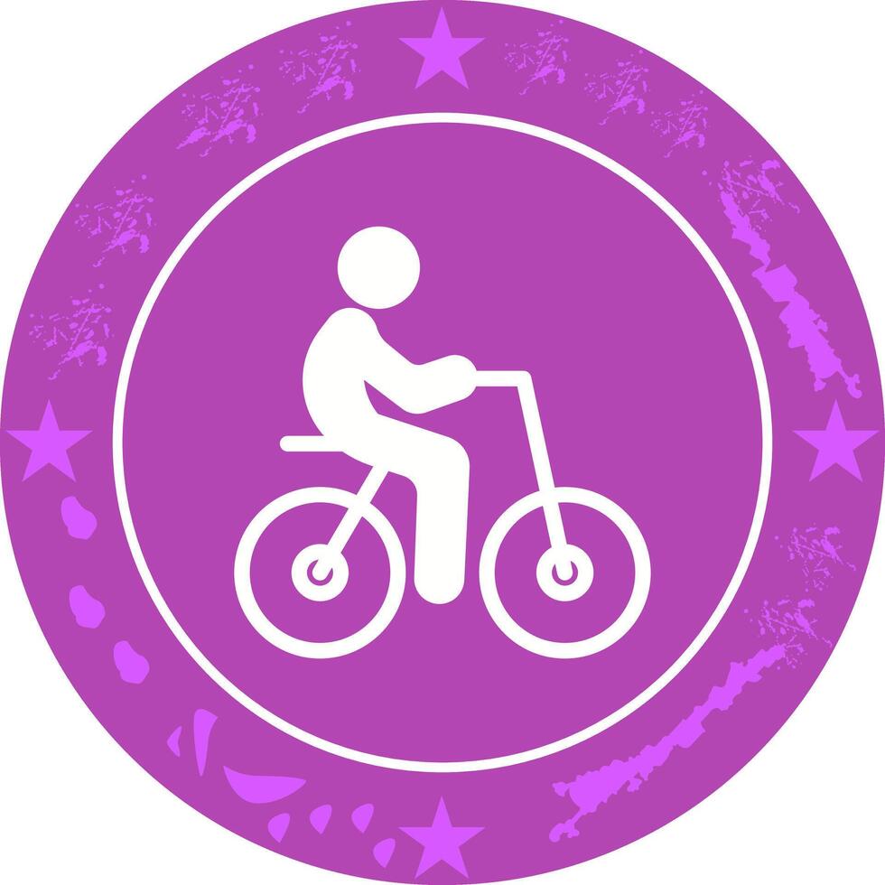 Person Biking Icon Design vector