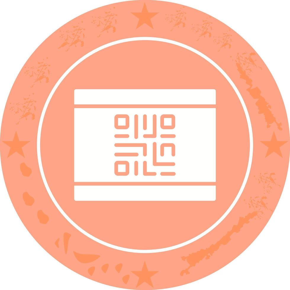 QR Code Business Card Icon Design vector