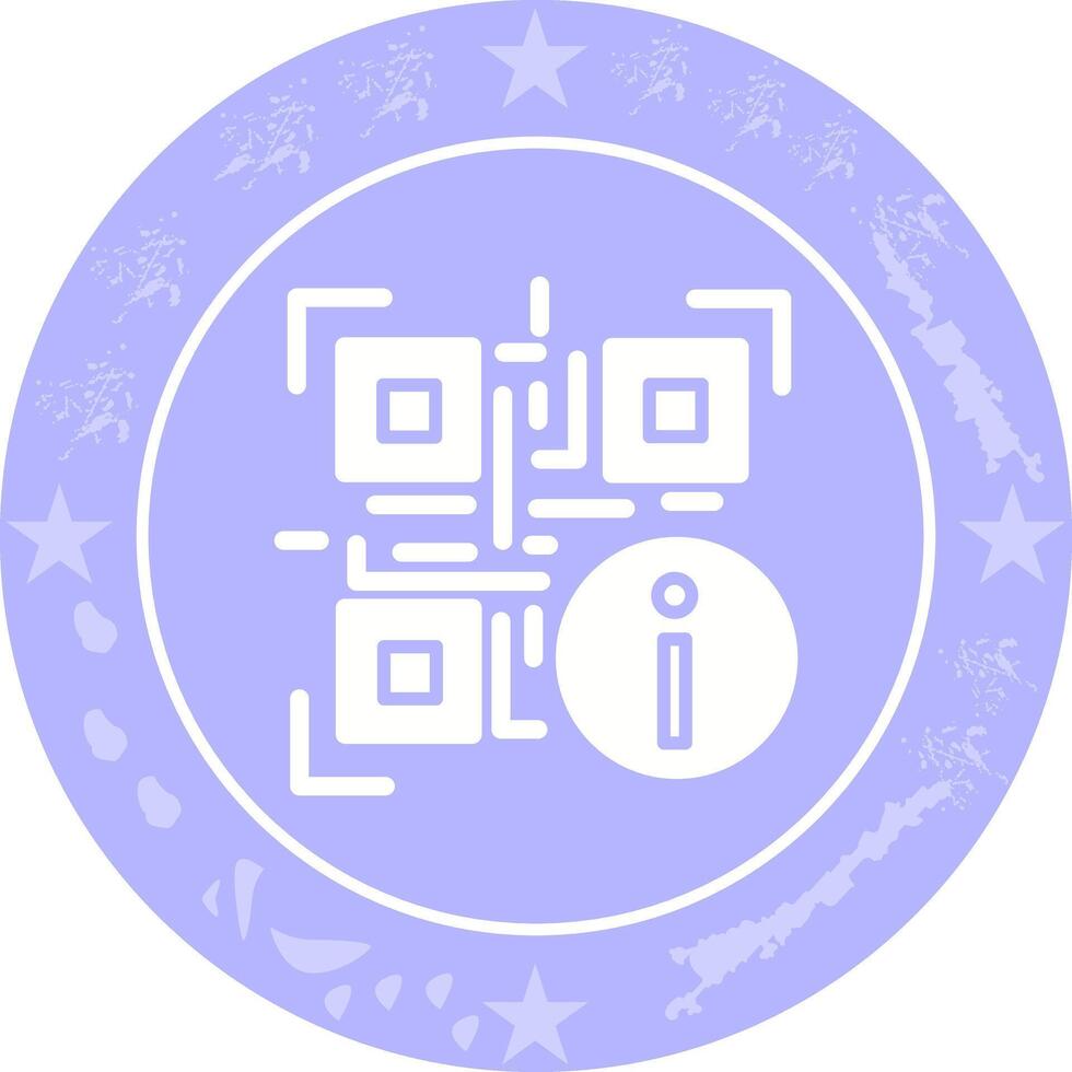 QR Code Information Icon Design vector