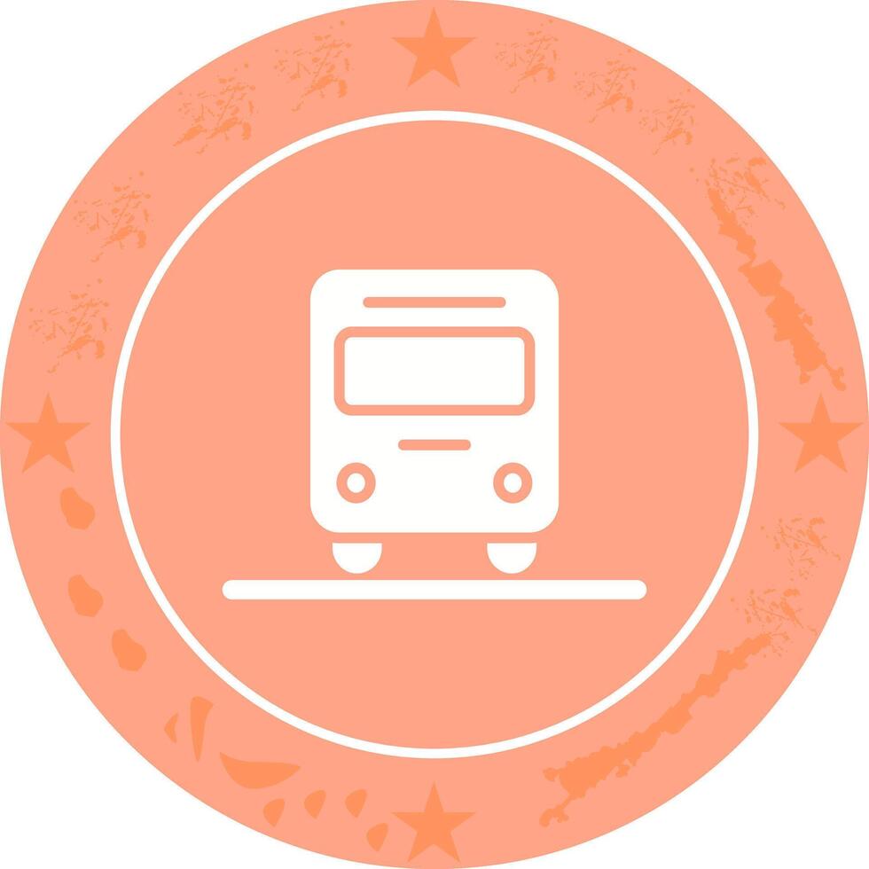 Oncoming Bus Icon Design vector