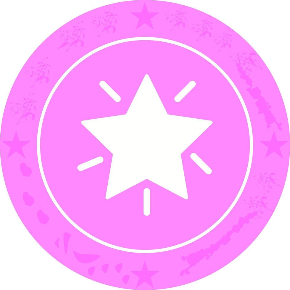 Glowing Star Icon Design vector